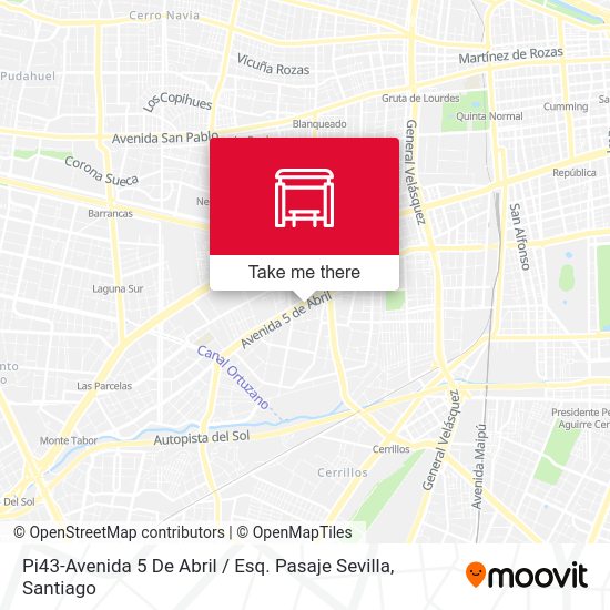Mapa de Pi43-Avenida 5 De Abril / Esq. Pasaje Sevilla