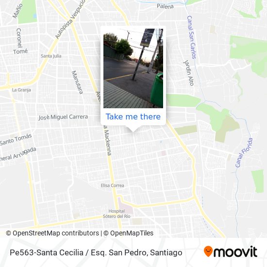 Pe563-Santa Cecilia / Esq. San Pedro map