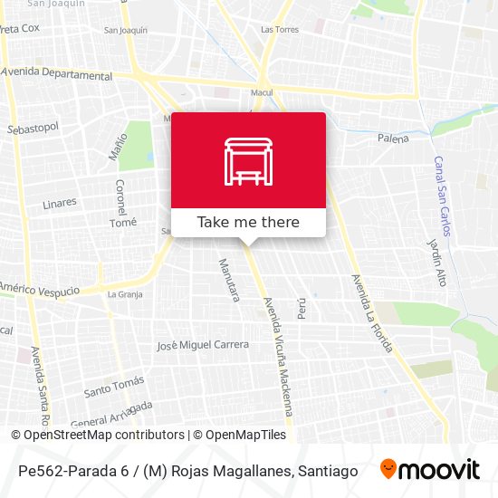 Pe562-Parada 6 / (M) Rojas Magallanes map