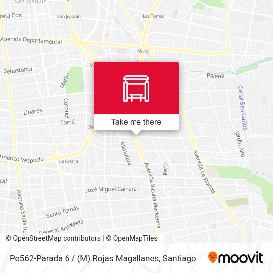 Mapa de Pe562-Parada 6 / (M) Rojas Magallanes