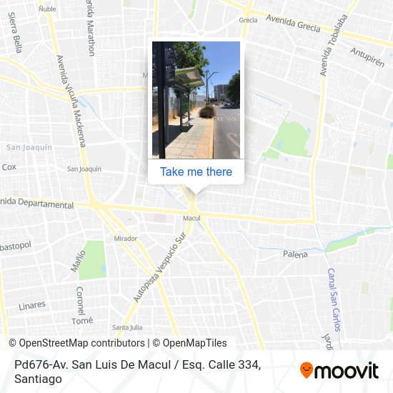 Pd676-Av. San Luis De Macul / Esq. Calle 334 map