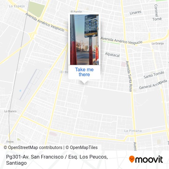 Mapa de Pg301-Av. San Francisco / Esq. Los Peucos