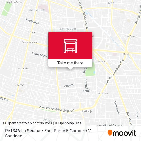 Pe1346-La Serena / Esq. Padre E.Gumucio V. map