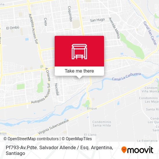 Pf793-Av.Pdte. Salvador Allende / Esq. Argentina map