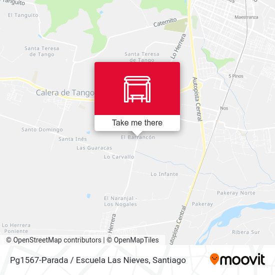 Mapa de Pg1567-Parada / Escuela Las Nieves