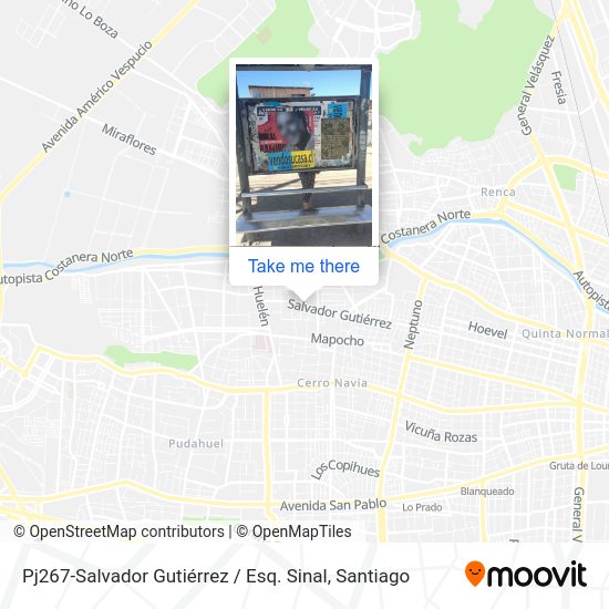 Mapa de Pj267-Salvador Gutiérrez / Esq. Sinal