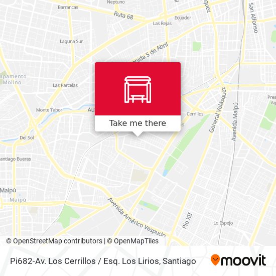 Mapa de Pi682-Av. Los Cerrillos / Esq. Los Lirios