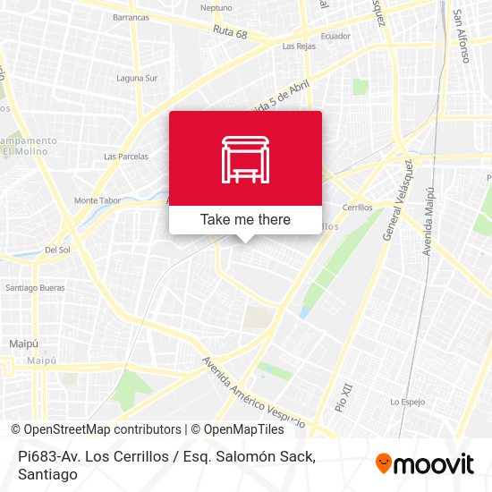 Pi683-Av. Los Cerrillos / Esq. Salomón Sack map