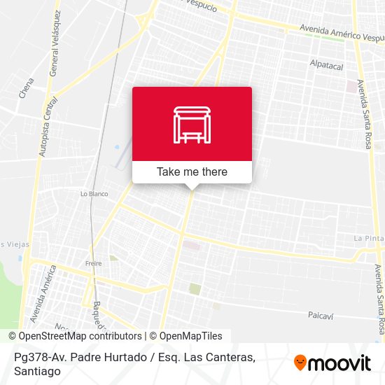 Mapa de Pg378-Av. Padre Hurtado / Esq. Las Canteras