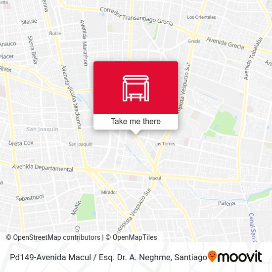 Mapa de Pd149-Avenida Macul / Esq. Dr. A. Neghme