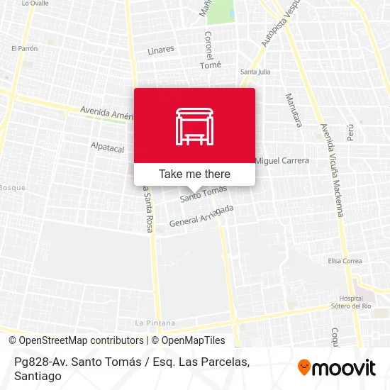 Pg828-Av. Santo Tomás / Esq. Las Parcelas map