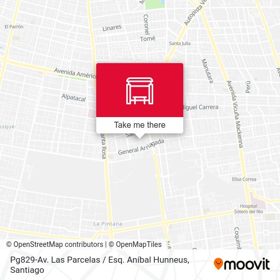 Pg829-Av. Las Parcelas / Esq. Aníbal Hunneus map