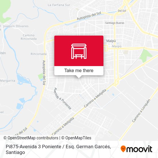 Pi875-Avenida 3 Poniente / Esq. German Garcés map