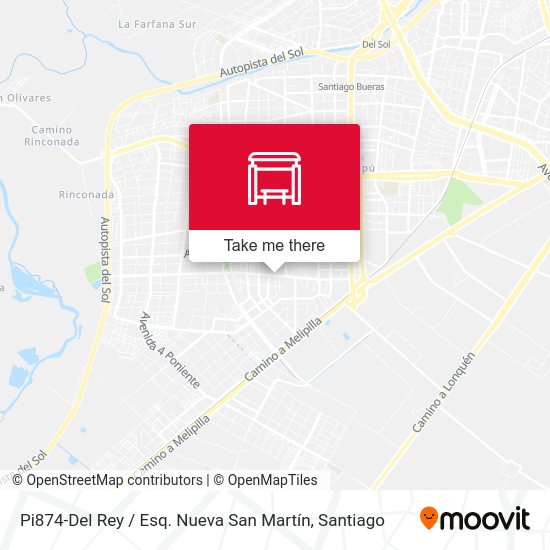 Pi874-Del Rey / Esq. Nueva San Martín map