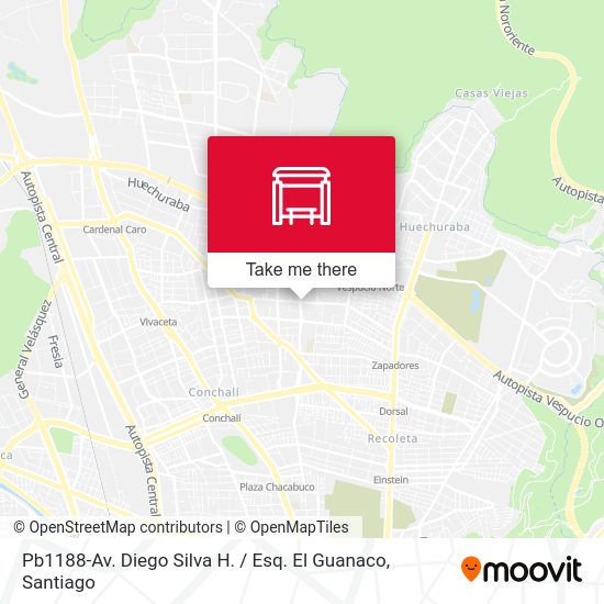 Mapa de Pb1188-Av. Diego Silva H. / Esq. El Guanaco