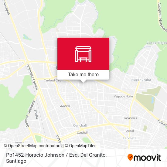 Pb1452-Horacio Johnson / Esq. Del Granito map