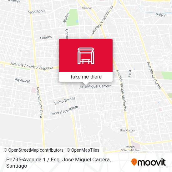 Pe795-Avenida 1 / Esq. José Miguel Carrera map