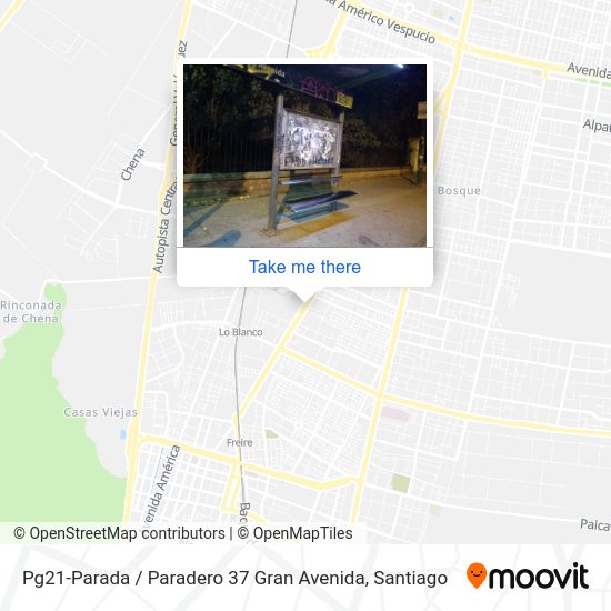 Mapa de Pg21-Parada / Paradero 37 Gran Avenida