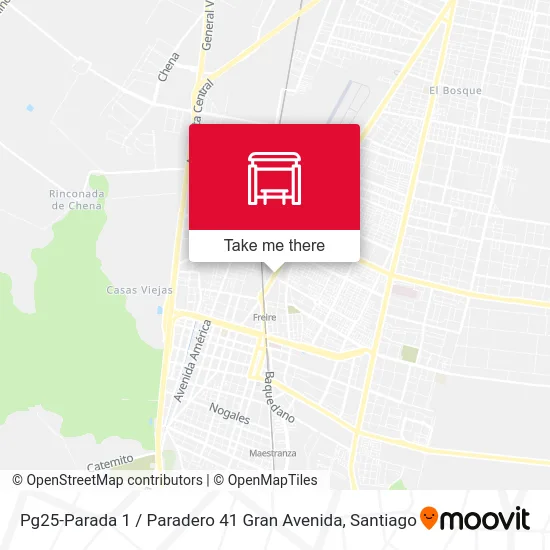 Pg25-Parada 1 / Paradero 41 Gran Avenida map