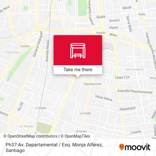 Mapa de Ph37-Av. Departamental / Esq. Monja Alférez