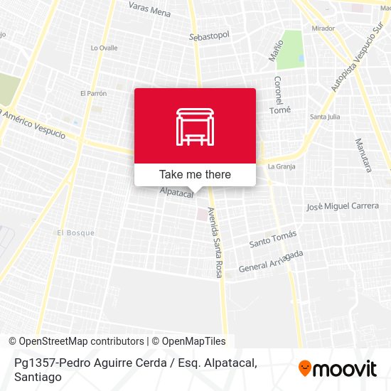 Pg1357-Pedro Aguirre Cerda / Esq. Alpatacal map