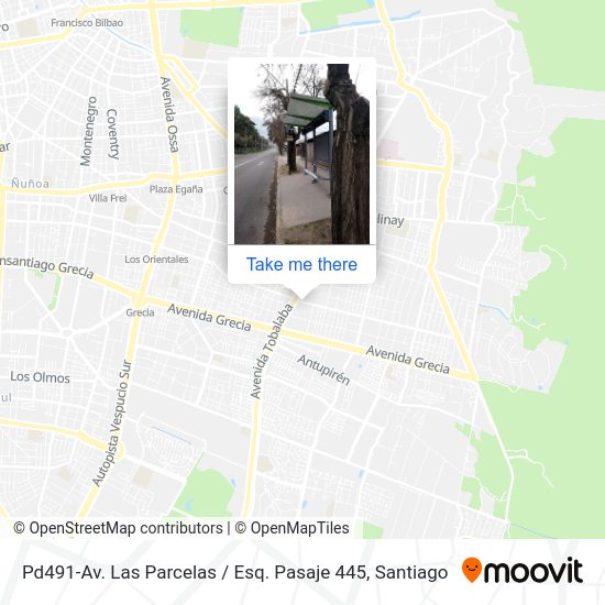 Mapa de Pd491-Av. Las Parcelas / Esq. Pasaje 445