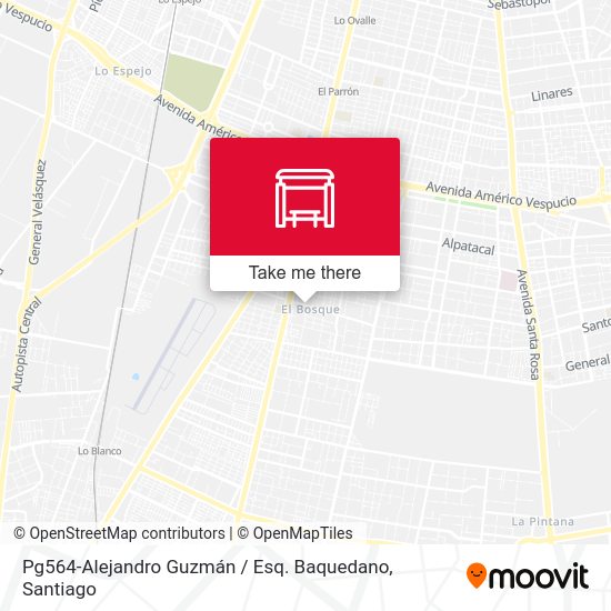 Mapa de Pg564-Alejandro Guzmán / Esq. Baquedano