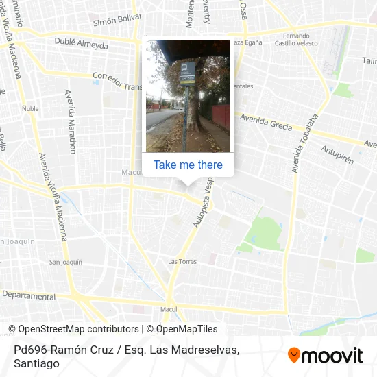 Pd696-Ramón Cruz / Esq. Las Madreselvas map