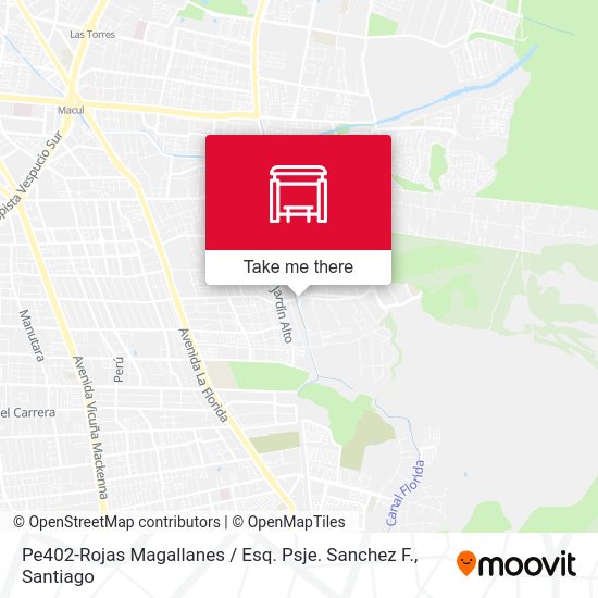 Pe402-Rojas Magallanes / Esq. Psje. Sanchez F. map