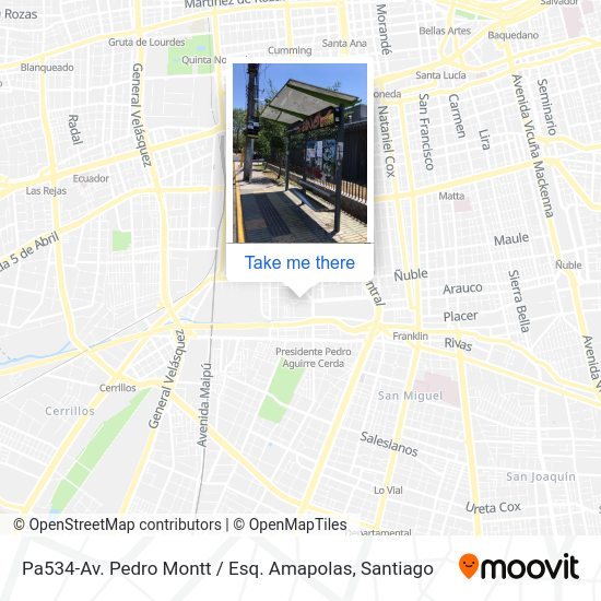 Pa534-Av. Pedro Montt / Esq. Amapolas map