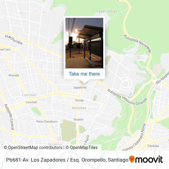 Mapa de Pb681-Av. Los Zapadores / Esq. Orompello