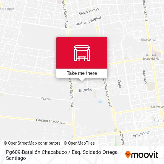 Pg609-Batallón Chacabuco / Esq. Soldado Ortega map