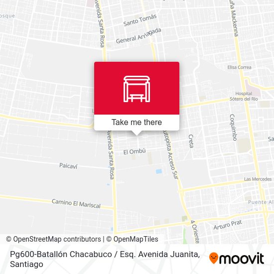 Mapa de Pg600-Batallón Chacabuco / Esq. Avenida Juanita