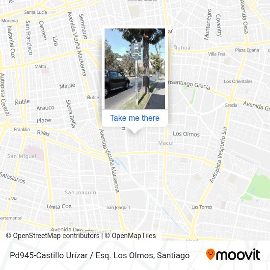 Mapa de Pd945-Castillo Urízar / Esq. Los Olmos