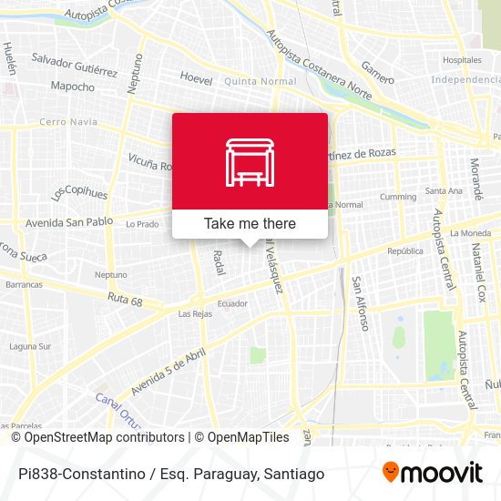 Pi838-Constantino / Esq. Paraguay map