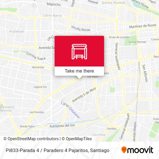 Pi833-Parada 4 / Paradero 4 Pajaritos map