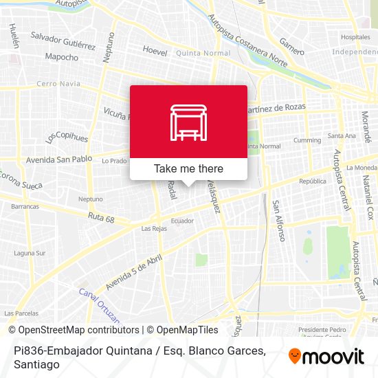 Mapa de Pi836-Embajador Quintana / Esq. Blanco Garces