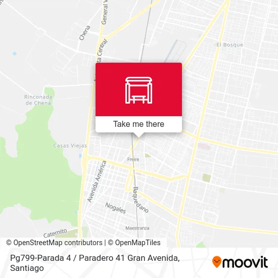 Pg799-Parada 4 / Paradero 41 Gran Avenida map