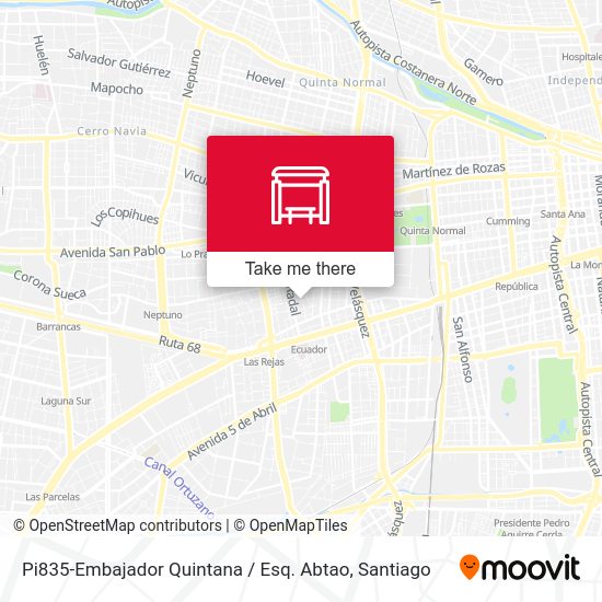 Pi835-Embajador Quintana / Esq. Abtao map