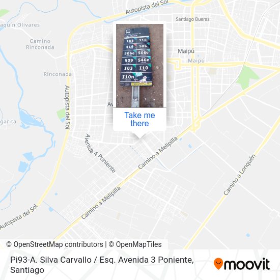 Pi93-A. Silva Carvallo / Esq. Avenida 3 Poniente map