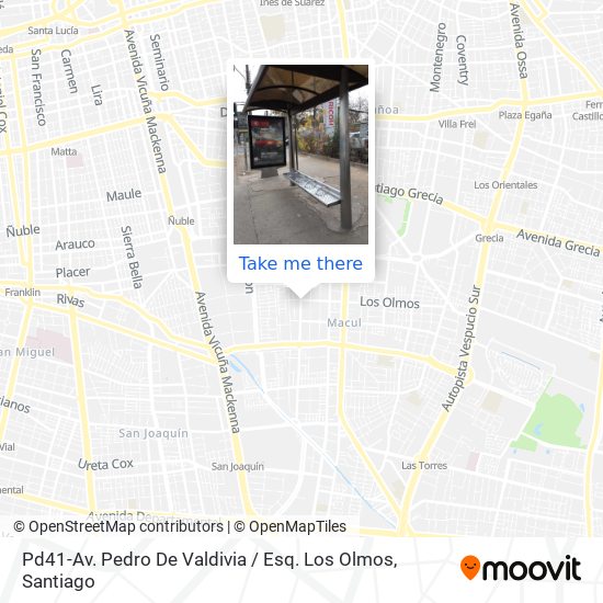 Pd41-Av. Pedro De Valdivia / Esq. Los Olmos map