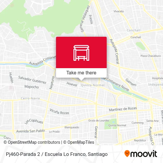 Pj460-Parada 2 / Escuela Lo Franco map