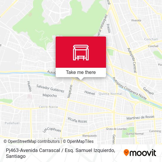 Mapa de Pj463-Avenida Carrascal / Esq. Samuel Izquierdo