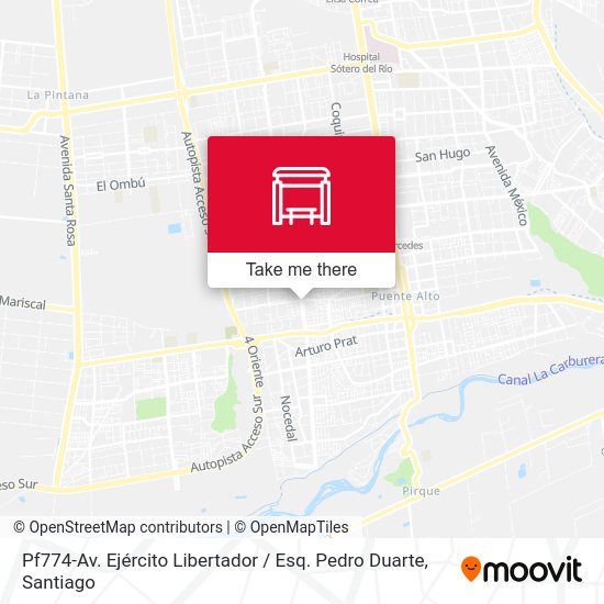 Mapa de Pf774-Av. Ejército Libertador / Esq. Pedro Duarte