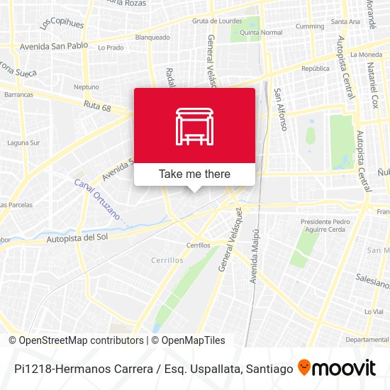 Pi1218-Hermanos Carrera / Esq. Uspallata map