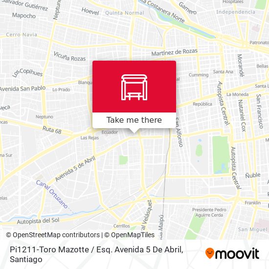 Mapa de Pi1211-Toro Mazotte / Esq. Avenida 5 De Abril