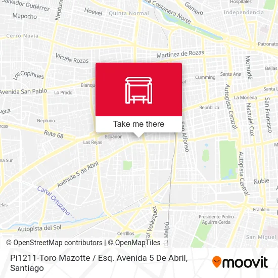 Pi1211-Toro Mazotte / Esq. Avenida 5 De Abril map