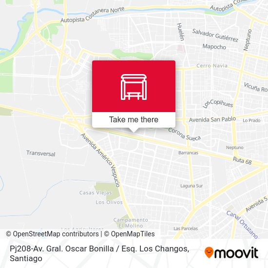 Pj208-Av. Gral. Oscar Bonilla / Esq. Los Changos map