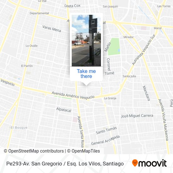 Pe293-Av. San Gregorio / Esq. Los Vilos map