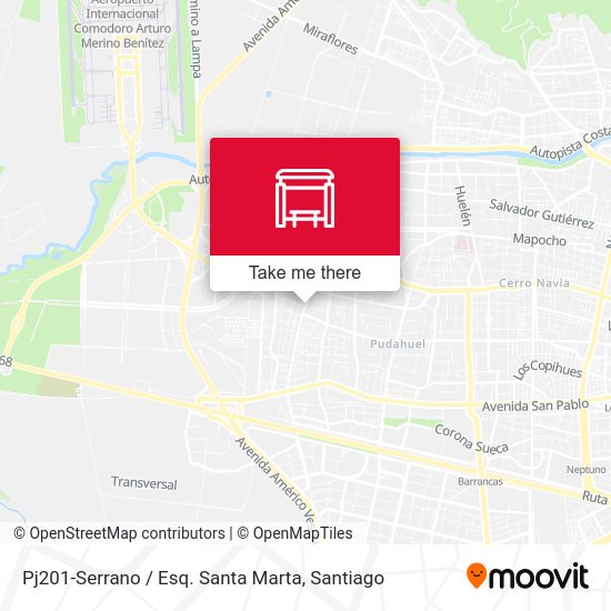 Mapa de Pj201-Serrano / Esq. Santa Marta